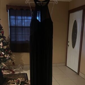 NY Collection Black Backless Dress